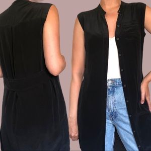 AllSaints Silk Black Tunic